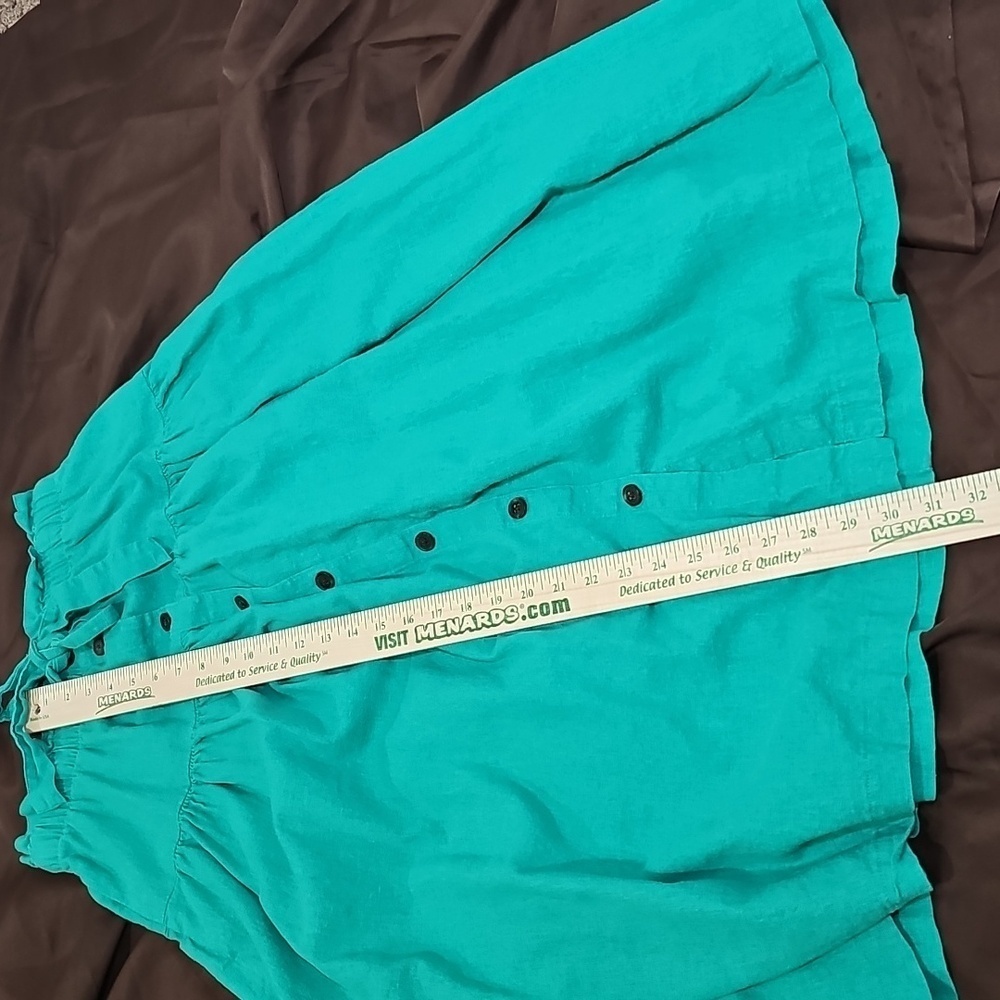 Universal Thread Elastic Tie Waist Button-Front M… - image 5